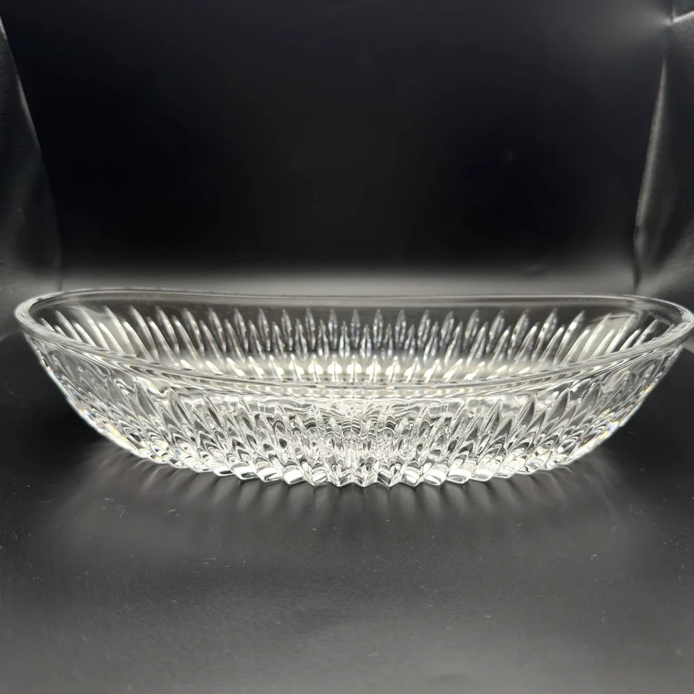 Vintage Princess House Royal Highlights Crystal Oval Bowl 10